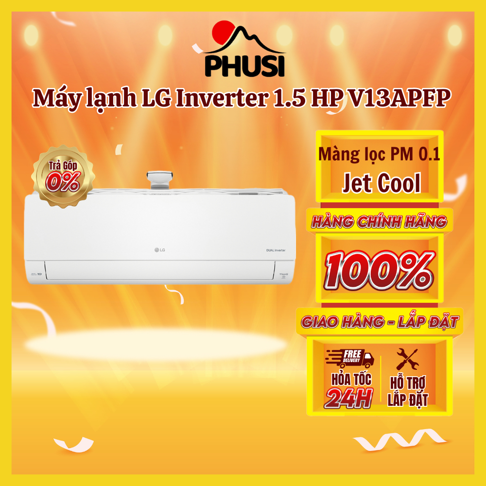 - Máy lạnh LG Inverter 1.5 HP V13APFP