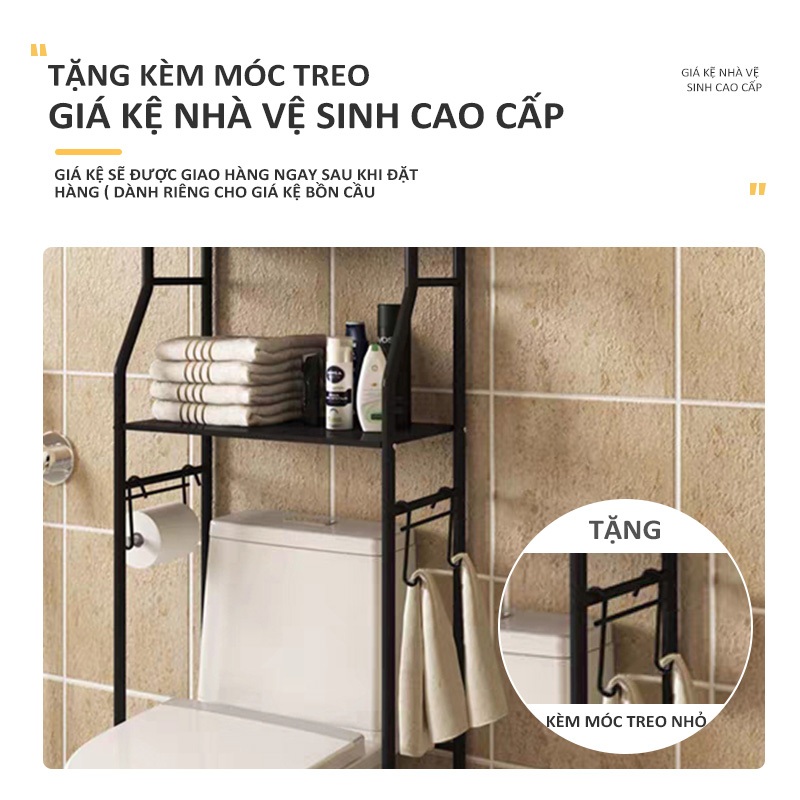 Kệ Bồn Cầu, Kệ Nhà Vệ Sinh 3 Tầng, Kệ Nhà Vệ Sinh Toilet, Giá Đề Đồ Nhà Tắm Bằng Thép Không Rỉ Tiện Lợi Đa Năng Gọn Gàng | BigBuy360 - bigbuy360.vn