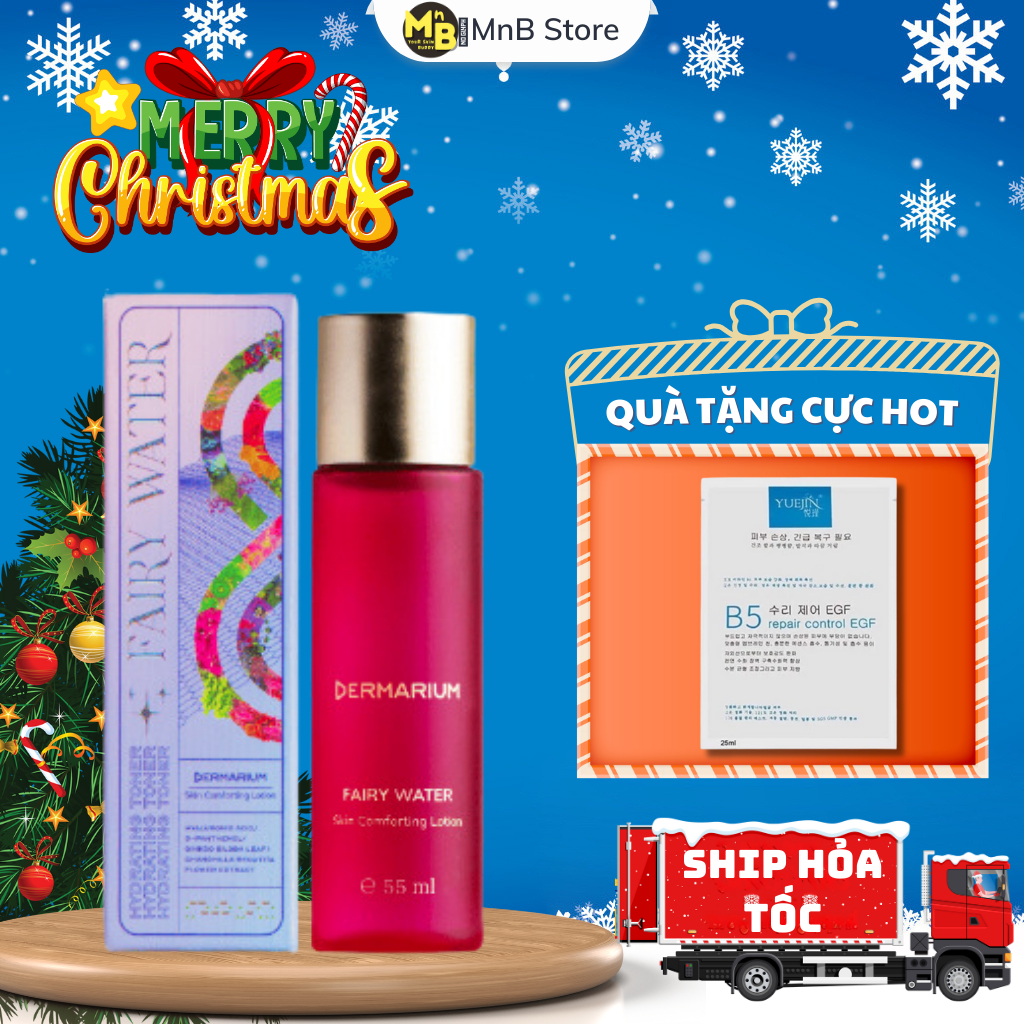 FAIRY WATER Dermarium - Dung dịch cấp nước dưỡng ẩm phục hồi da 55ml 150ml