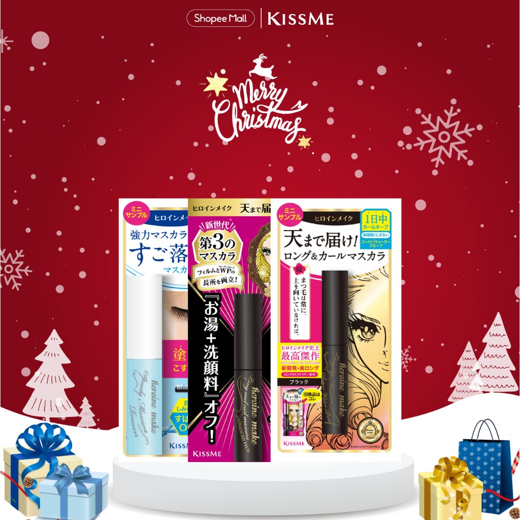 Mascara Kissme Heroine Siêu Chống Trôi ,Giúp Nâng Cong Và Dài Mi