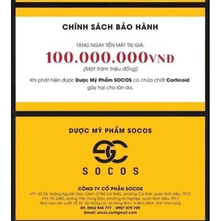 (CÓ QUÀ) SERUM NHAU THAI CỪU (SOCOS)