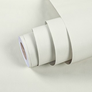 Cuộn 3m decal giấy dán tường tráng nhôm trắng kem nhám khổ 60cm keo sẵn