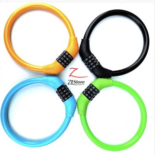 Khoá dây xe máy xe đạp 4 số lõi thép chống trộm