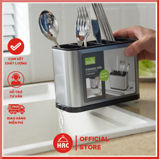 Ống cắm đũa hộp đựng đũa thìa dao kéo inox cao cấp 4 ngăn
