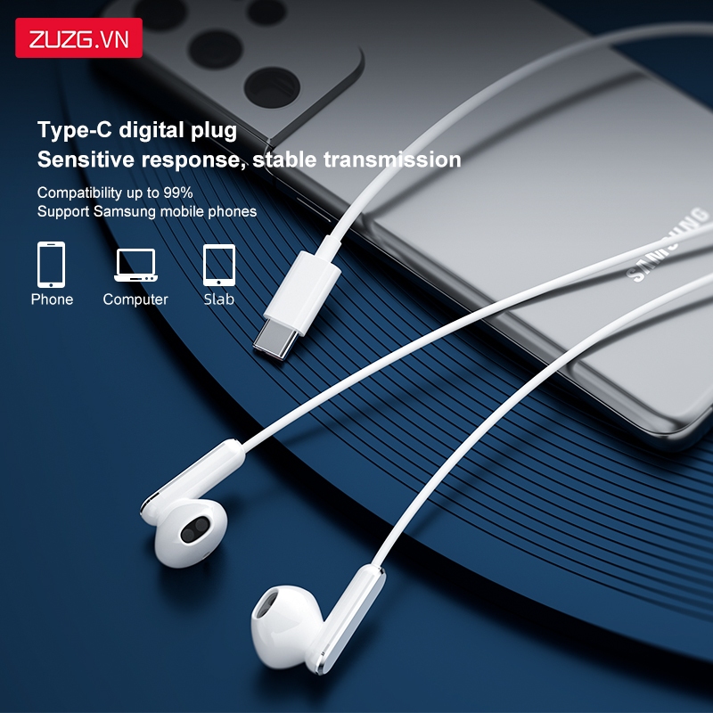 Tai nghe có dây type c dành cho lP 15 và các dòng android chính hãng ZUZG E16T