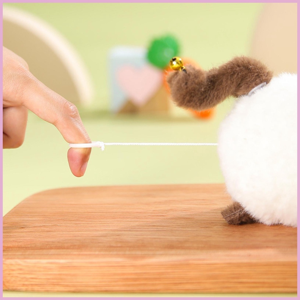Thú Nhồi Bông Lên Dây Cót Hình Chú Mèo Cute Giảm Stress Vui Nhộn Làm Quà Tặng Móc Khóa