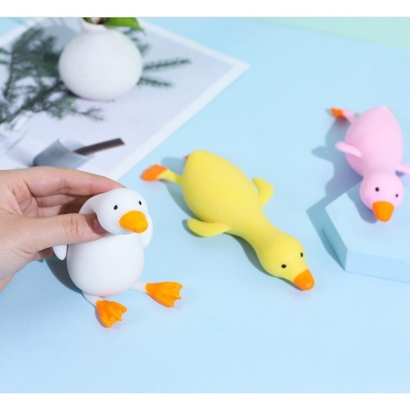 Đồ Chơi Nắn Bóp Đàn Hồi Giảm Stress Hình Chú Vịt Dễ Thương