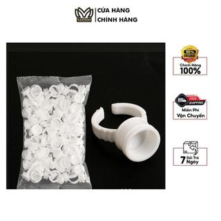 Nhẫn nhựa đựng mực sáp điêu khắc keo nối bịch 100 cái nhìu loại