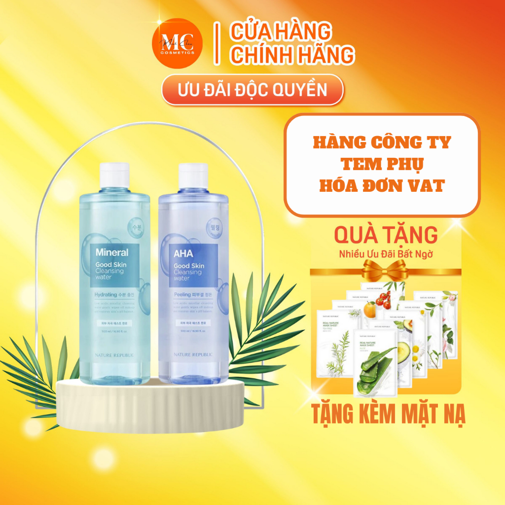 Nước tẩy trang Nature Republic Good Skin Cleansing Water 500ml