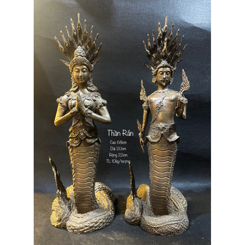 tượng Rắn NaGa - Nam thần Rắn - Nữ thần Rắn - tượng Rắn Thái Lan