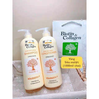 cặp dầu gội mềm mượt tóc biotin 1000ml