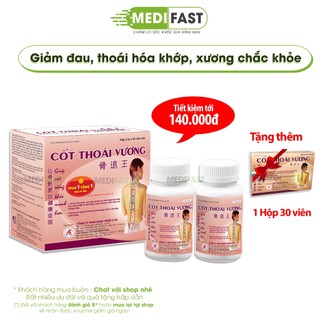 Viên uống hỗ trợ giảm đau xương khớp Cốt Thoái Vương hộp 2 lọ 90 viên tặng hộp 30 viên hỗ trợ người gai cột sống