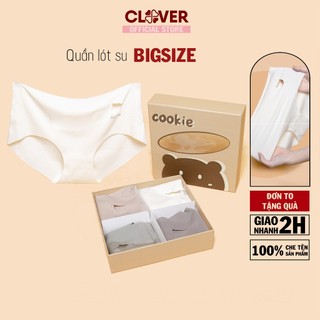 Set 4 Quần Lót Bigsize Nữ Su Đúc Không Đường May Kháng Khuẩn Chống Lộ Viền Cao Cấp - SET540