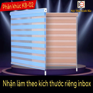 Rèm cửa cuốn cầu vồng KB02- Rèm cầu vồng Hàn quốc màu xanh
