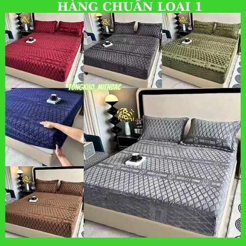 Bộ Ga + 2 Vỏ Gối Đầu Nỉ Nhung CoCo ( 3 Món ) Cao Cấp Siêu Mềm Mịn - Đủ Kích Thước