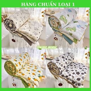 Chăn cotton đũi hè nhập khẩu loại đẹp -hăn hè mềm mịn thoáng mát , chăn đũi cotton hè mẫu mới nhất kích thước