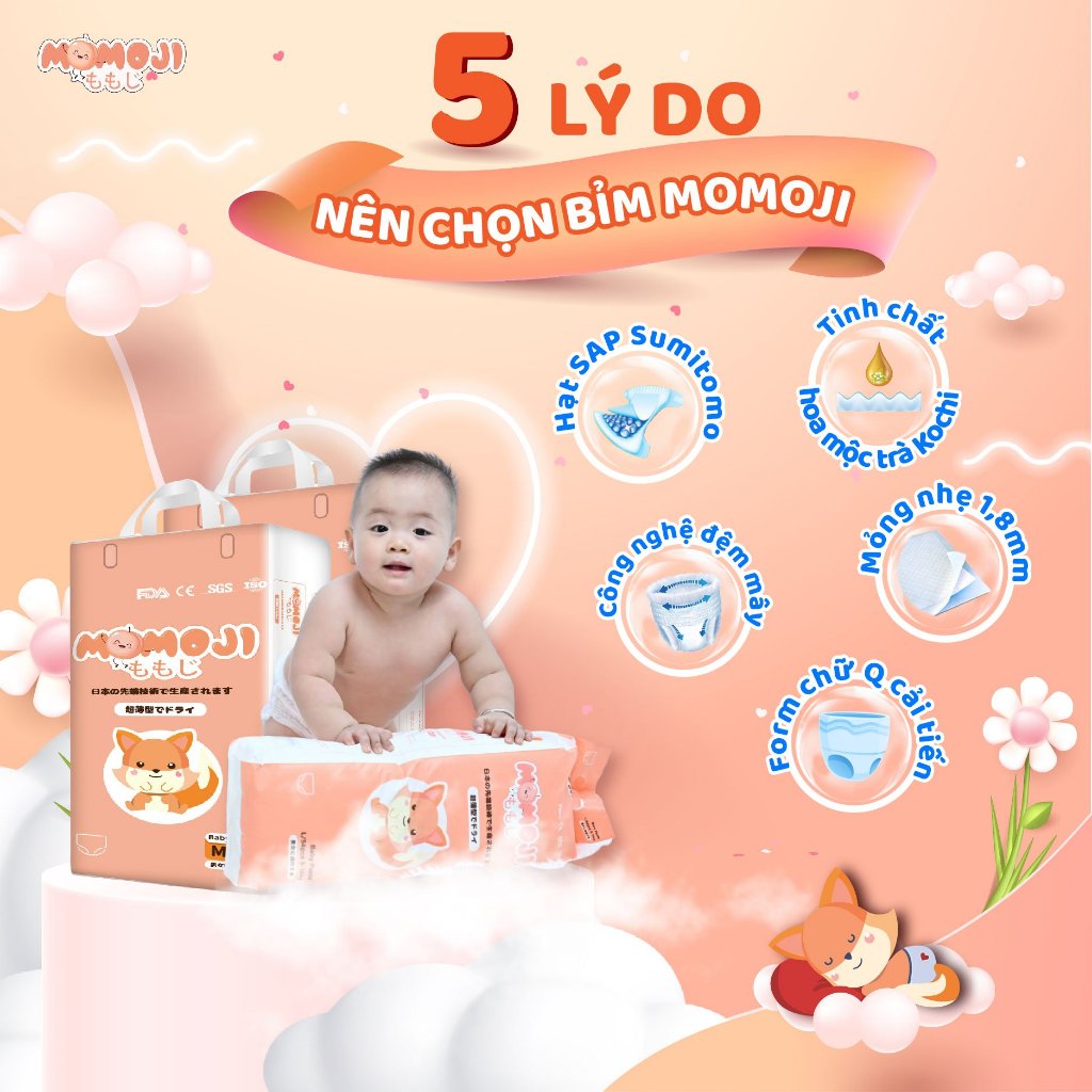 Tã Bỉm Quần Momoji Siêu Thấm Hút L54 Extra