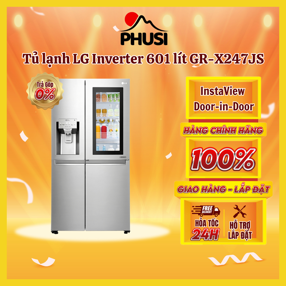 GR-X247JS - Tủ lạnh LG Inverter InstaView Door-in-Door 601 lít GR-X247JS