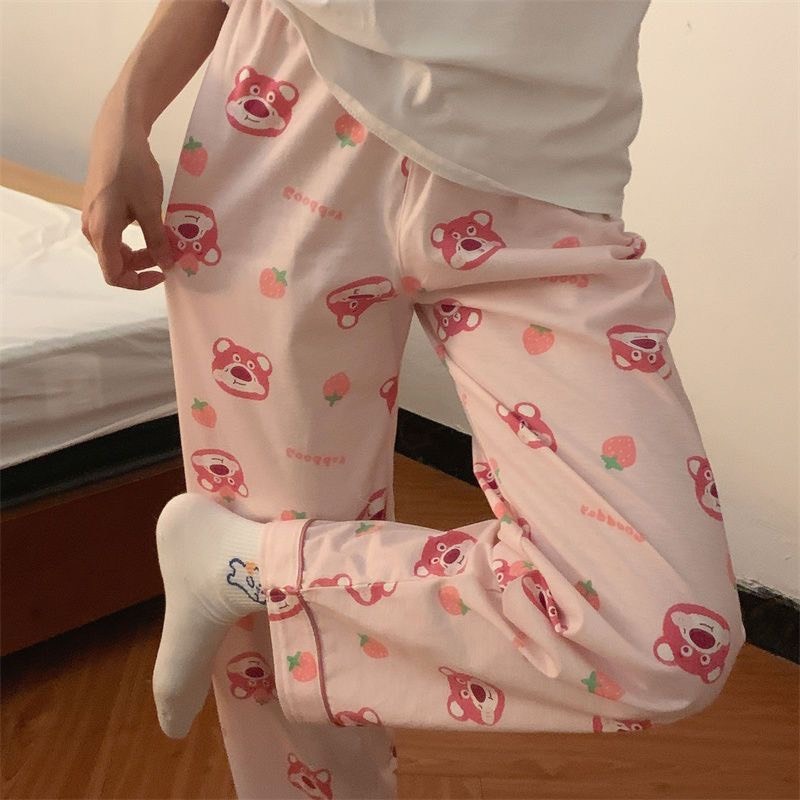 Quần Dài Mặc Nhà In Chữ Goodday Gấu Dâu Siêu Dễ Thương Dành Cho Nữ | BigBuy360 - bigbuy360.vn