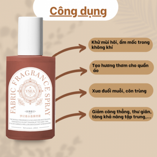 COMBO 3 CHAI Tinh dầu XỊT THƠM QUẦN ÁO 200ML Giải quyết dứt điểm mùi mồ hôi ẩm mốc
