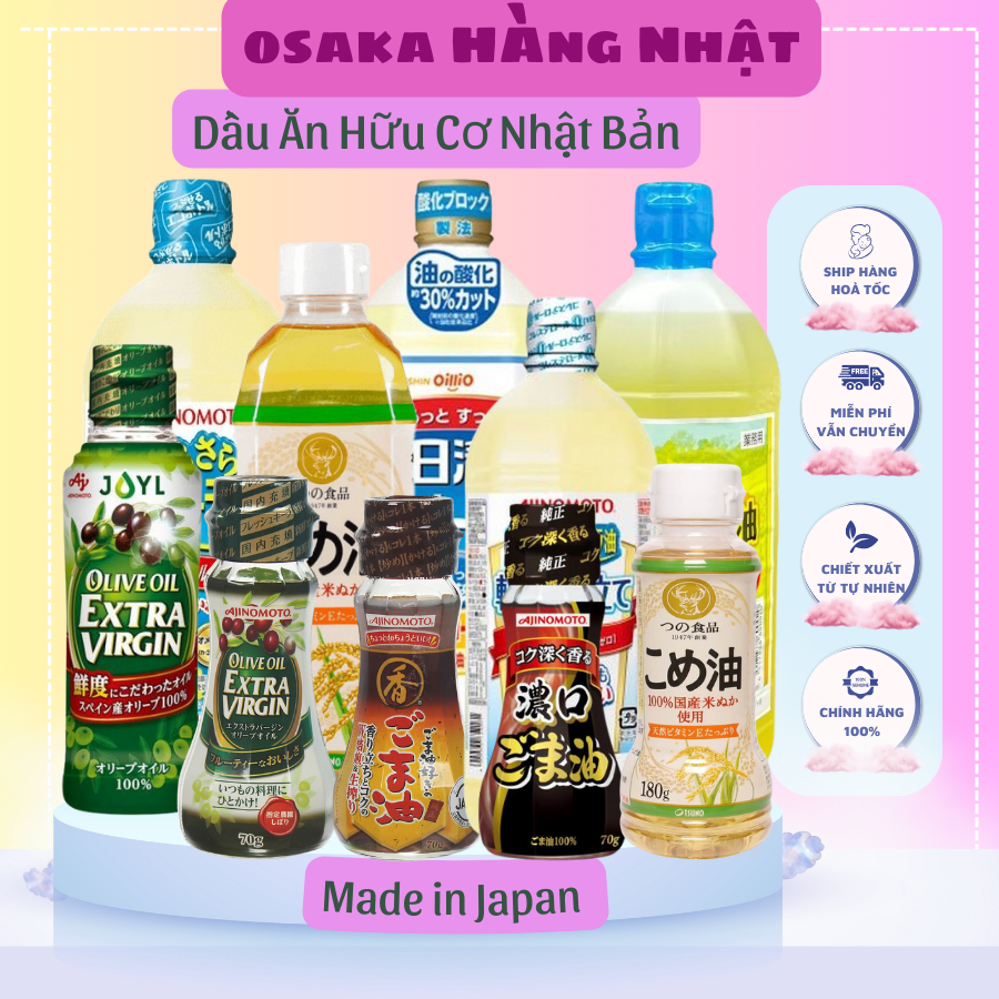 ⚠️T4/2025⚠️ Dầu Ăn Hoa Cải Ajnomoto 1000gr Nhật Nội Địa