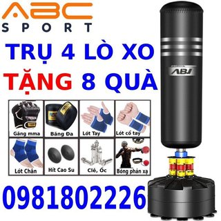 Trụ Đấm Boxing ABJ + Găng boxing rồng + băng đa boxing + bóng phản xạ thế hệ 5.0 Nhanh hơn, ưu việt hơn, phản xạ tốt hơn