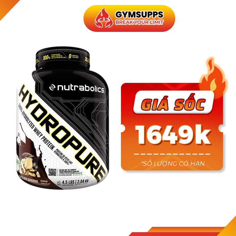 Whey Tăng Cơ Giảm Mỡ Nutrabolic - Hydropure 4.5 LBS - Chính Hãng 100%