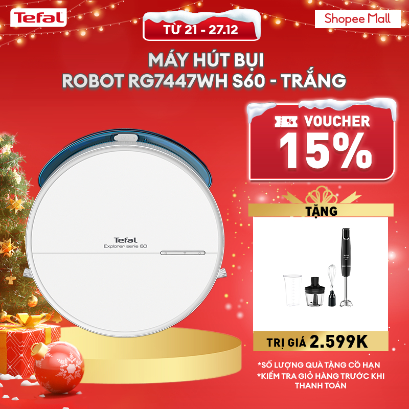 Máy hút bụi Robot RG7447WH S60 - Trắng