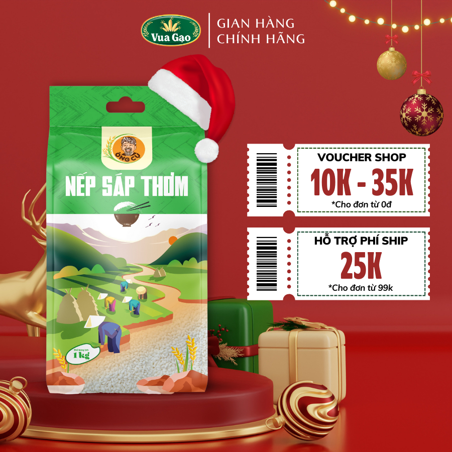 GẠO NẾP SÁP THƠM TÚI 1KG