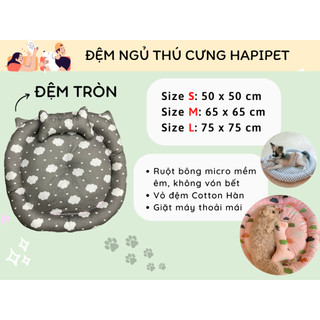 Đệm Thú Cưng Hapipet - Hình Tròn