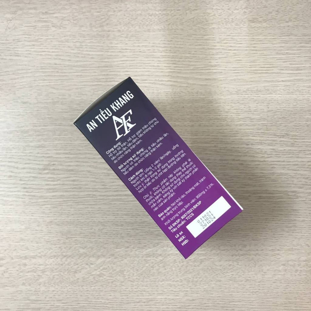 Viên Uống Bổ Thận An Tiểu Khang AF Giúp Giảm Triệu Chứng Tiểu Đêm, Tiểu Không Tự Chủ, Lọ 30 Viên - Anfas