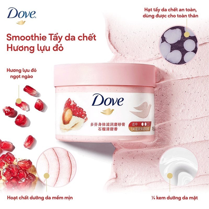 Tẩy Tế Bào Chết Body Dove Hương Lựu Đỏ 50g