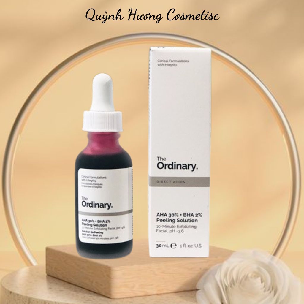 Serum tẩy da chết The Ordinary AHA 30% BHA 2% Peeling Solution giảm mụn giảm thâm tái tạo da .