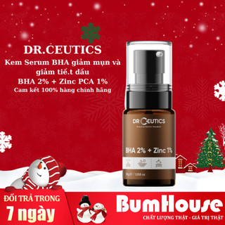 Serum Kẽm BHA 2% + Zinc PCA 1% DrCeutics giảm mụn và giảm tiết dầu 30g