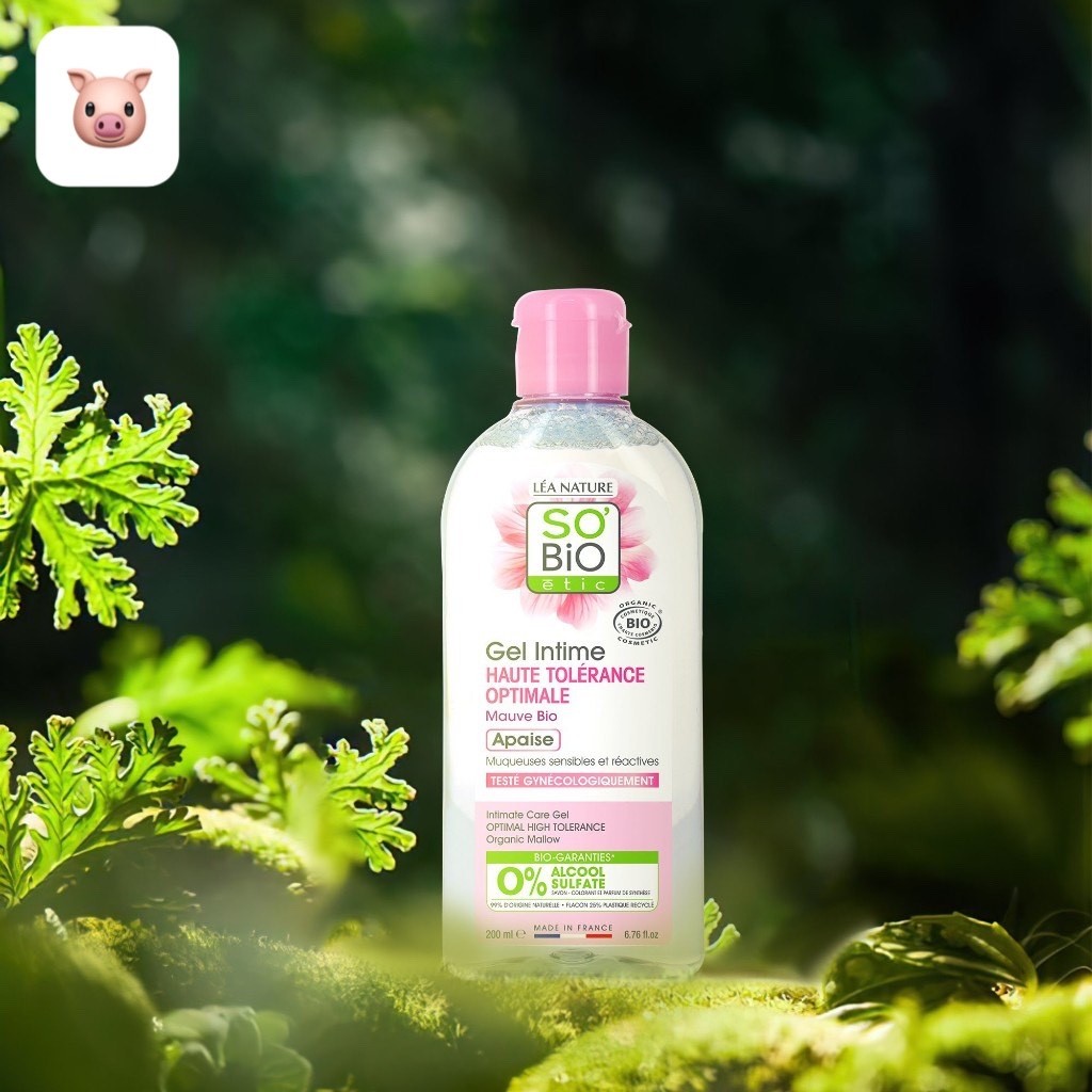 Dung dịch vệ sinh hữu cơ Pháp độ pH trung tính chăm sóc vùng nhạy cảm Sobio Etic Gel Intime 200ml