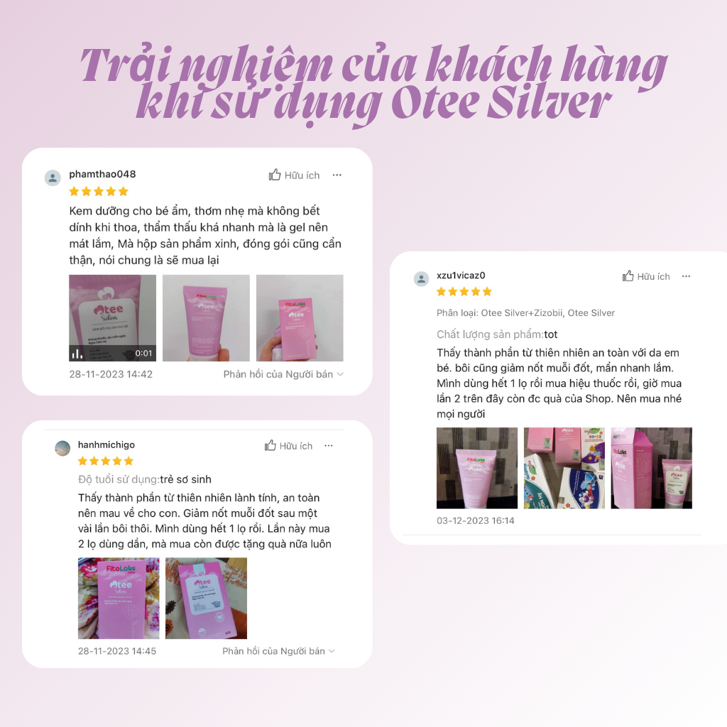 Kem Bôi Da Cho Bé Fitolabs Otee Silver Giúp Giảm Mẩn Ngứa, Hăm Tã, Chàm Sữa, Dưỡng Ẩm Tuýp 30g FITO6