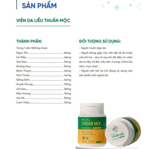 Viên Uống Da Liễu Thuần Mộc Hỗ Trợ Viêm Da Cơ Địa, Mụn Nhọt, Tổ Đỉa, Vẩy Nến, Á Sừng, Chàm Lâu Năm