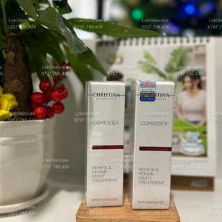Kem dưỡng ẩm phục hồi ban đêm cho da mụn christina comodex renew & repair night treatment 50 ml