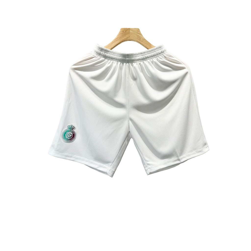 Bộ Đồ Đá Banh, Quần Áo Bóng Đá CLB Ronaldo AL Nassr Trắng Xám 2024 - LOGO thêu - Vải Mè Bền, Đẹp - Thể Thao Vui