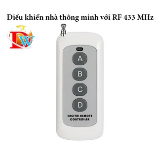 Công tắc điều khiển đèn RF 433 MHz không dây sử dụng với công tắc thông minh