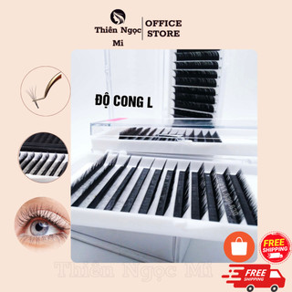 Mi acb mix cong gãy li,l,ld,lc,lj,lb độ dày 0.07-0.10 - dụng cụ nối mi - thiên ngọc mi