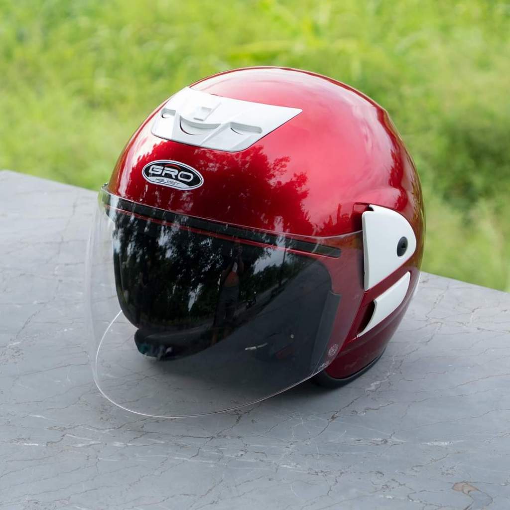 Nón bảo hiểm có kính 3/4 chính hãng GRO cao cấp S01 - bảo hành 12 tháng