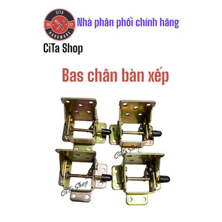 Bas chân bàn xếp, phụ kiện bàn gấp gọn, Bản lề gập
