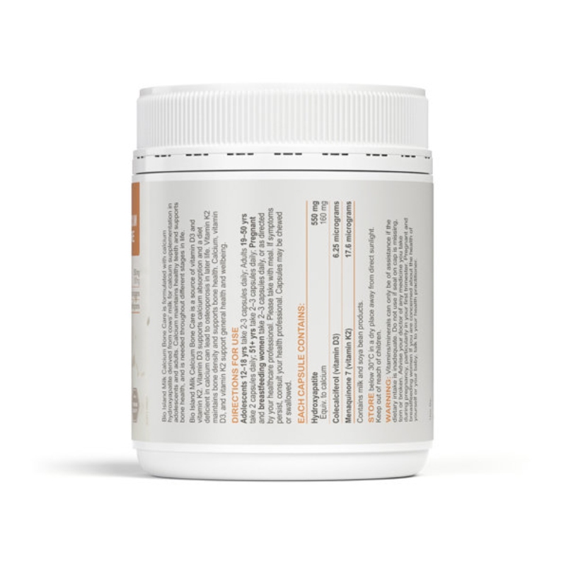 Bio Island Milk Calcium Bone Care - Viên Sữa Bổ Sung Canxi Lọ 150 Viên