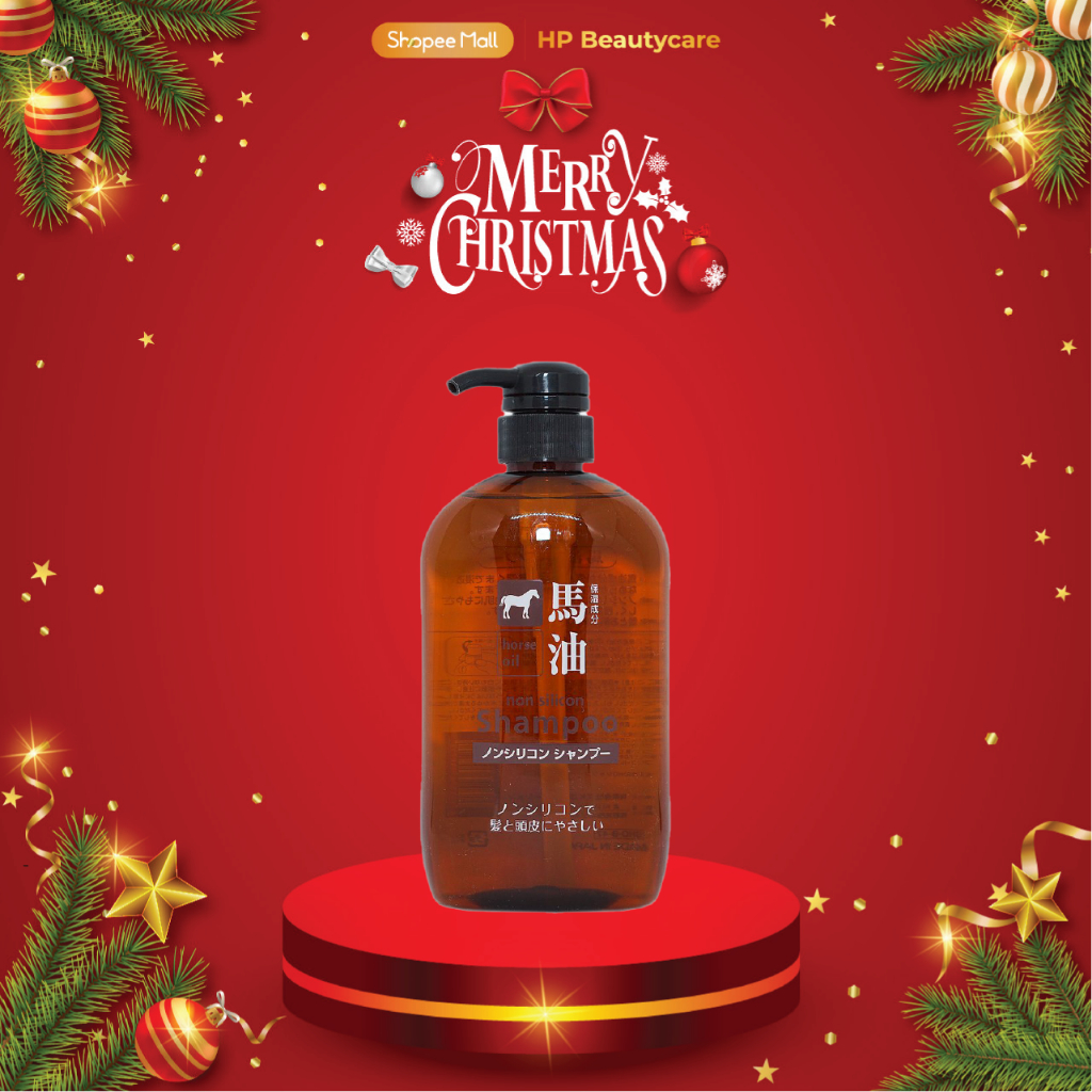 Dầu Gội Đầu Chiết Xuất Từ Dầu Ngựa Deve Cosme Station Horse Oil Shampoo 600mL (Combo Dầu Gội Và Set 24ML)
