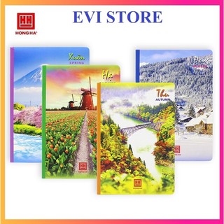 Vở kẻ ngang 120 trang B5 Pupil Bốn mùa  Hồng Hà 1001 kích thước 175x250mm