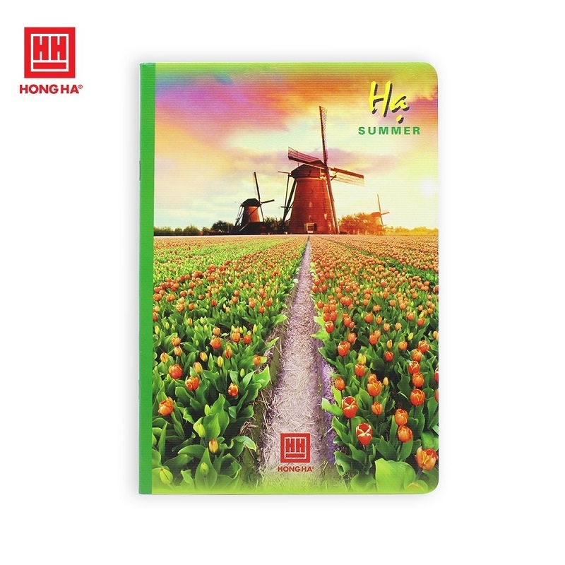 Vở kẻ ngang Pupil Bốn mùa 120 trang Hồng Hà 1001 Xuân Hạ Thu Đông / Vở kẻ ngang học sinh kích thước 175x250mm