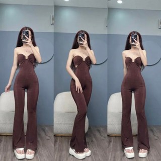 J37 - Jumpsuit Ống Loe Khoen Cúp Vòng 1 Ngọc Lucie