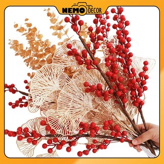 Cành đào đông trang trí tết, noel, lễ hội, decor quán nemo decor