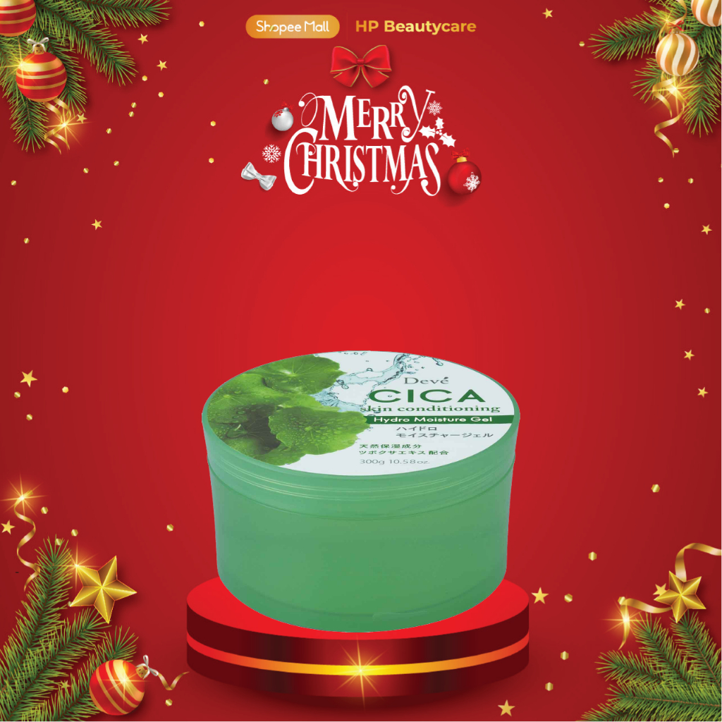 Gel Dưỡng Da Ẩm Mịn Deve Cica Conditioning Chiết Xuất Từ Rau Má 300g (Combo Gel Dưỡng Và Set 24ML)